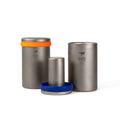 Keith titanium office mug by Lake Missoula Tea Company, durable stainless steel teaware with a sleek, modern design.