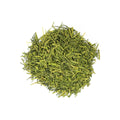 Green Yuzu Matcha tea from Lake Missoula Tea Company in a traditional bowl with matcha whisk and fresh yuzu fruit.