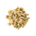 Dried chrysanthemum flowers for tea from Lake Missoula Tea Company, showcasing delicate yellow blooms on a white background.