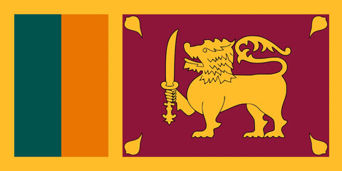 Sri Lankan Ceylon tea leaves in a packaging with Sri Lanka flag, from Lake Missoula Tea Company.