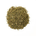 Fresh dried nettles tea leaves from Lake Missoula Tea Company, shown in a close-up image.
