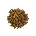 Golden Snail tea by Lake Missoula Tea Company, showing a neatly packaged tea bag with golden snail logo and herbal ingredients.