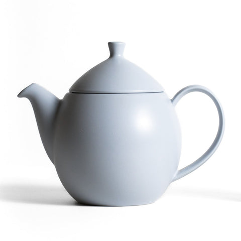 Lake Missoula Tea Company Dew ceramic teapot, a stylish teaware piece with a glossy dew-inspired glaze and elegant design.