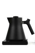Fellow Corvo electric water heater for tea, compact teaware by Lake Missoula Tea Company, with sleek design and digital controls.