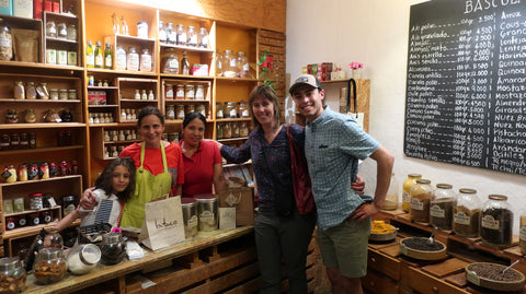 Lake Missoula Tea Company's Pachamama Chai tea bag steeping in a cup, showcasing aromatic spices and rich tea infusion.