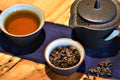 Loose leaf Java Oolong tea from Lake Missoula Tea Company, showcasing its dark, rolled tea leaves with a rich aroma.