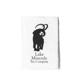 Tea towel from Lake Missoula Tea Company, featuring a decorative design, made of soft fabric, perfect for teaware and kitchen use.