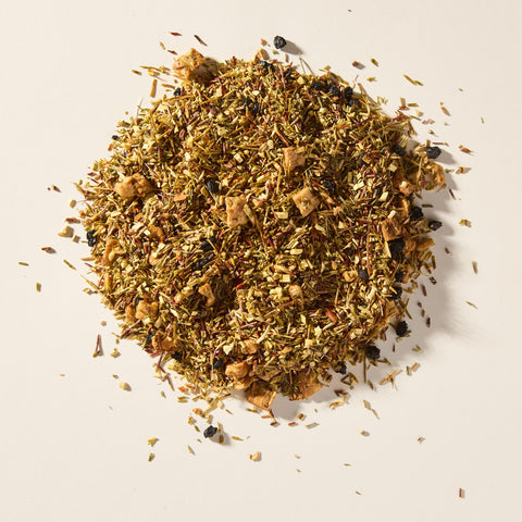 Mountain Winter Berry loose leaf tea with elderberry and green rooibos, included in the Holiday Tea Bundle