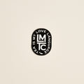 Black oval LMTC Tea Is My Love Language sticker