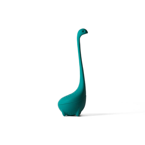 OTOTO Baby Nessie tea infuser in teaware, shaped like a cute Nessie monster for brewing loose leaf tea.