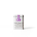 Tin of Mushies’ Instant Cup tea by Lake Missoula Tea Company, showcasing the tea product in a metal container.