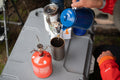 Cup of Lake Missoula Tea Company's INSTANT Chai tea with steaming hot beverage in a mug, ready to enjoy.