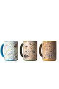 Montana Ceramic Mug by Lake Missoula Tea Company featuring Xplorer Maps design, showcasing a detailed map of Montana on a ceramic teaware.