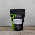 Bag of Lake Missoula Tea Company's Chicory Joe herbal tea in a 2oz package, showing the tea blend and packaging.