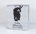 Lake Missoula Tea Company Animal Conservation Tea Bundle with a tea towel featuring animal conservation-themed artwork.
