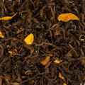 Dried apricot Puerh tea leaves from Lake Missoula Tea Company, showcasing their textured, ripe appearance ready for brewing.