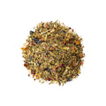 Lake Missoula Tea Company hair care tea in a glass jar with a label, featuring dried herbal tea ingredients inside.