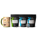 Postcard from Montana Tea Box by Lake Missoula Tea Company featuring colorful illustrated tea packaging design.