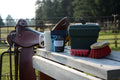 Lake Missoula Tea Company Honey Ponderosa tea in a decorative saddle horse-shaped package.