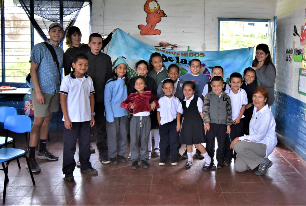 Colombia, at the school