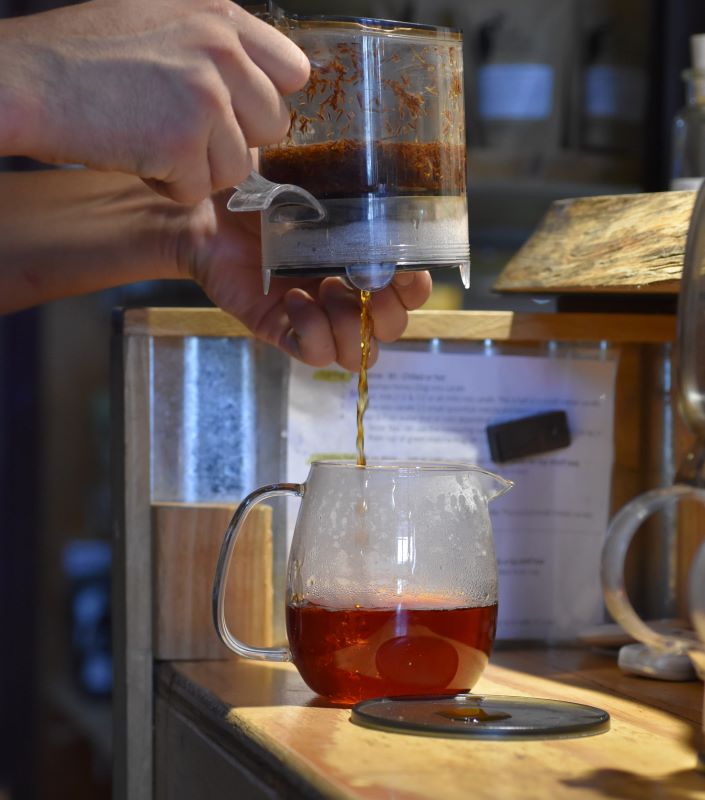 brew rooibos with 2 cup steeper